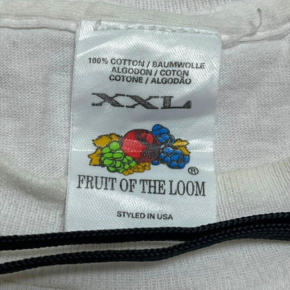 90s フルーツオブザルーム ロゴT 白 2XL USA製 co-000050