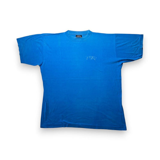 90s 00s PUR バンドTシャツ 青 ビッグロゴ ストリート ba-u-2505-022