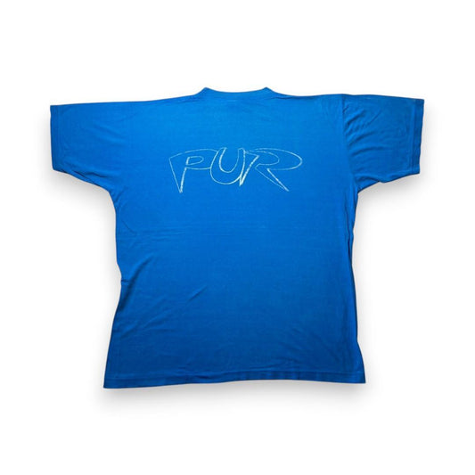 90s 00s PUR バンドTシャツ 青 ビッグロゴ ストリート ba-u-2505-022
