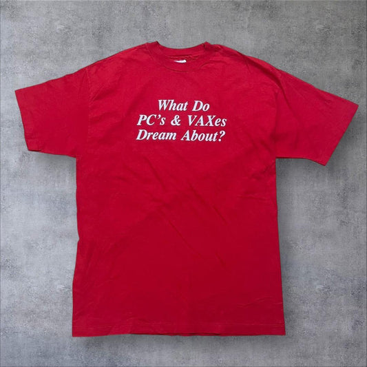 90s 企業T PC IT系 USA製 apple風 赤 co-u-2505-023