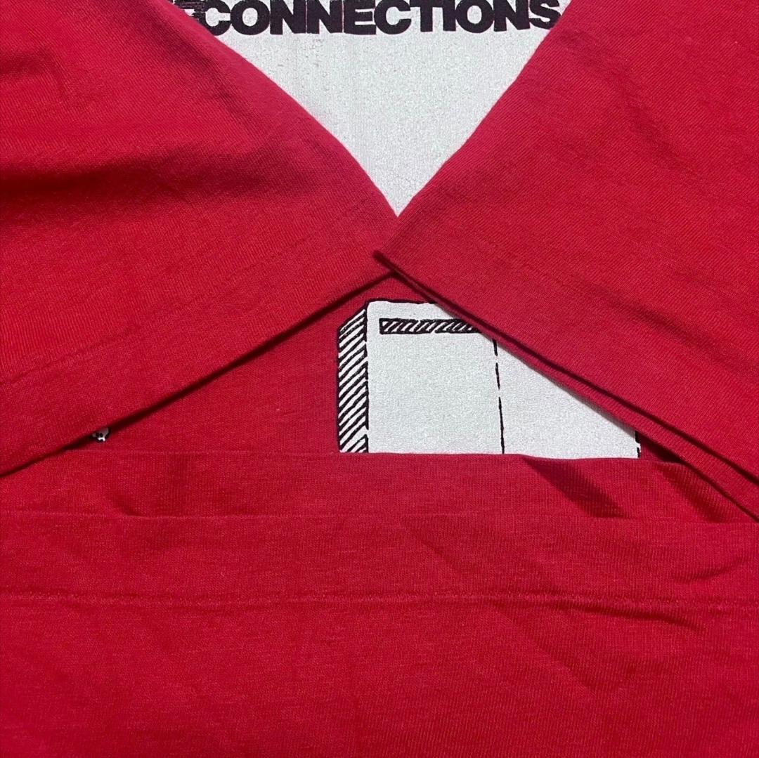 90s 企業T PC IT系 USA製 apple風 赤 co-u-2505-023