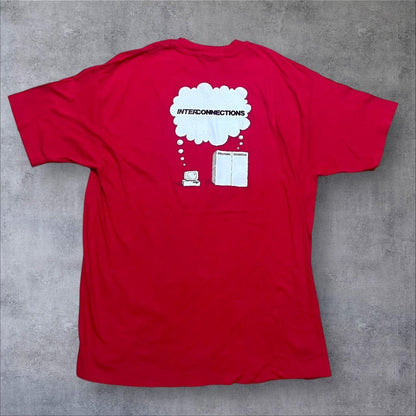 90s 企業T PC IT系 USA製 apple風 赤 co-u-2505-023