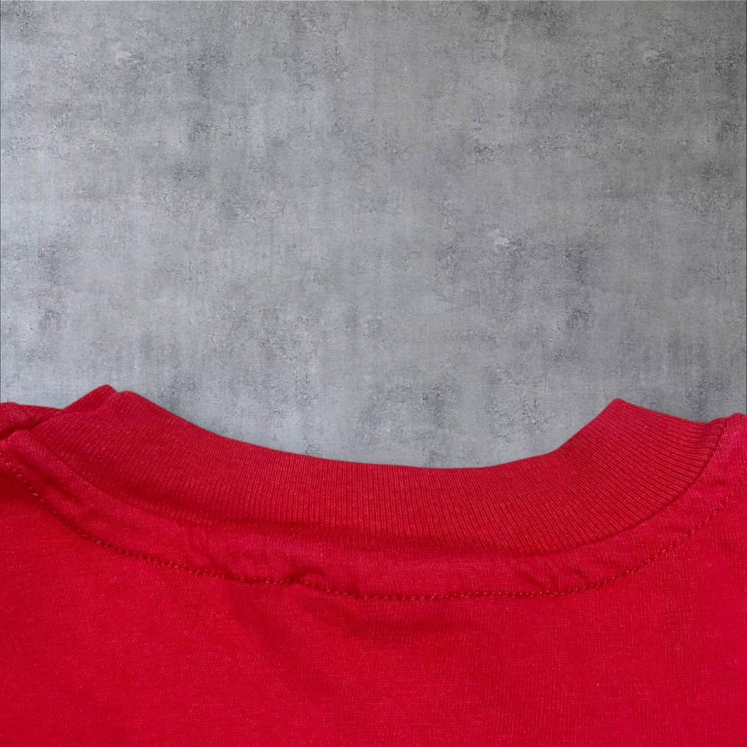 90s 企業T PC IT系 USA製 apple風 赤 co-u-2505-023