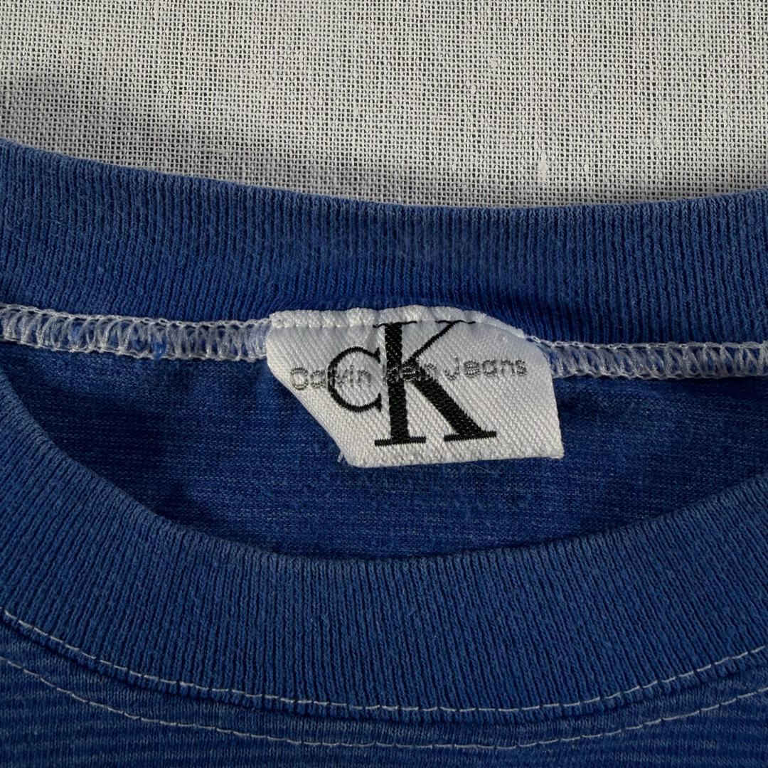 90s Calvin Klein 青 ボーダー カルバンクライン br-000017