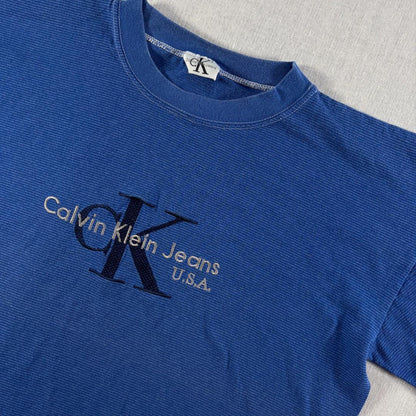 90s Calvin Klein 青 ボーダー カルバンクライン br-000017