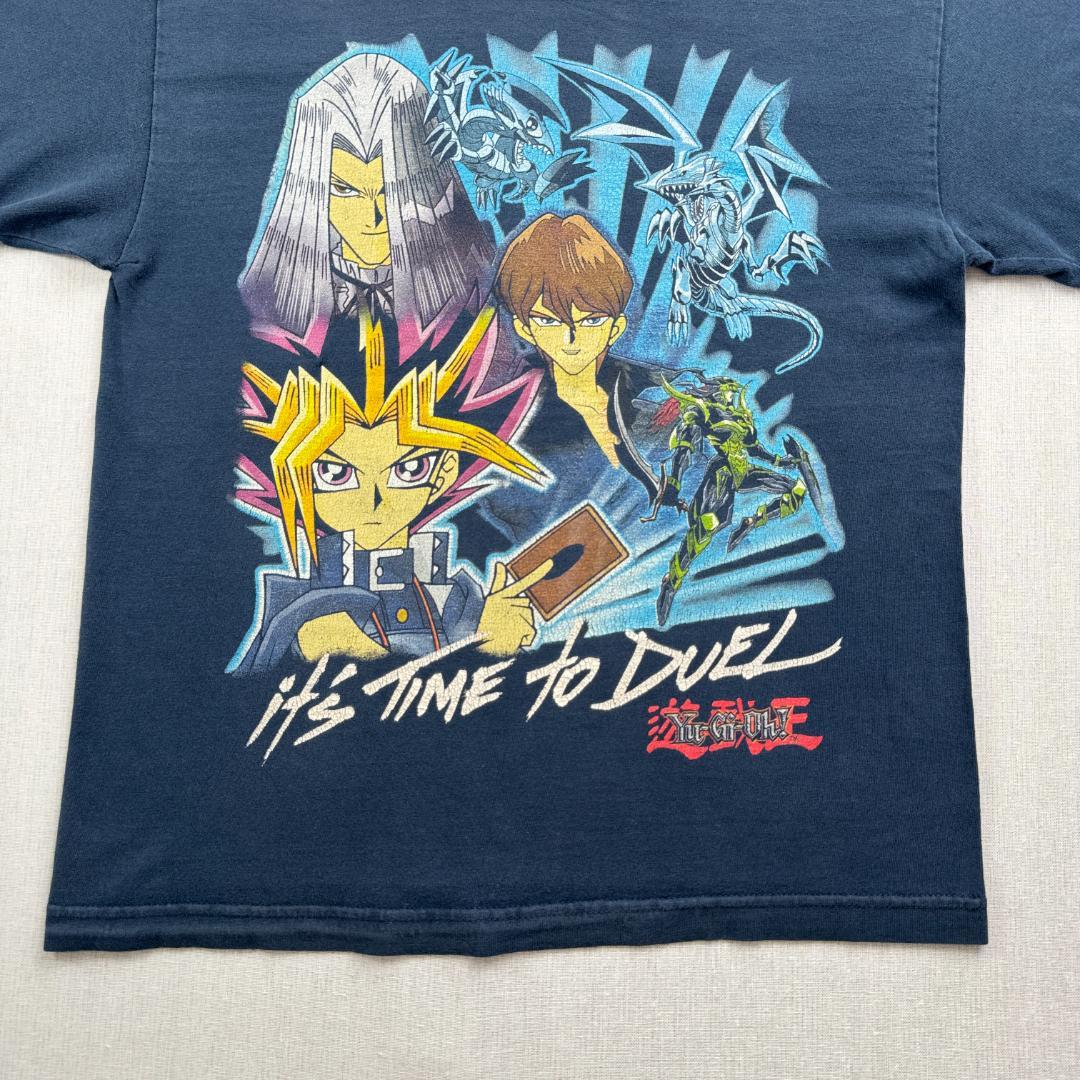 00s 遊戯王 Tシャツ ネイビー マリク 城 ch-t-2505-011