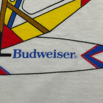 90s バドワイザー Tシャツ 企業T buttwiser 白 co-000033