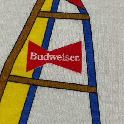 90s バドワイザー Tシャツ 企業T buttwiser 白 co-000033