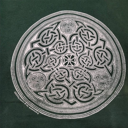 90s USA製 ケルト柄 グリーン L シングルステッチ a-000039