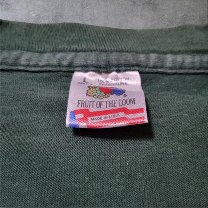 90s USA製 ケルト柄 グリーン L シングルステッチ a-000039