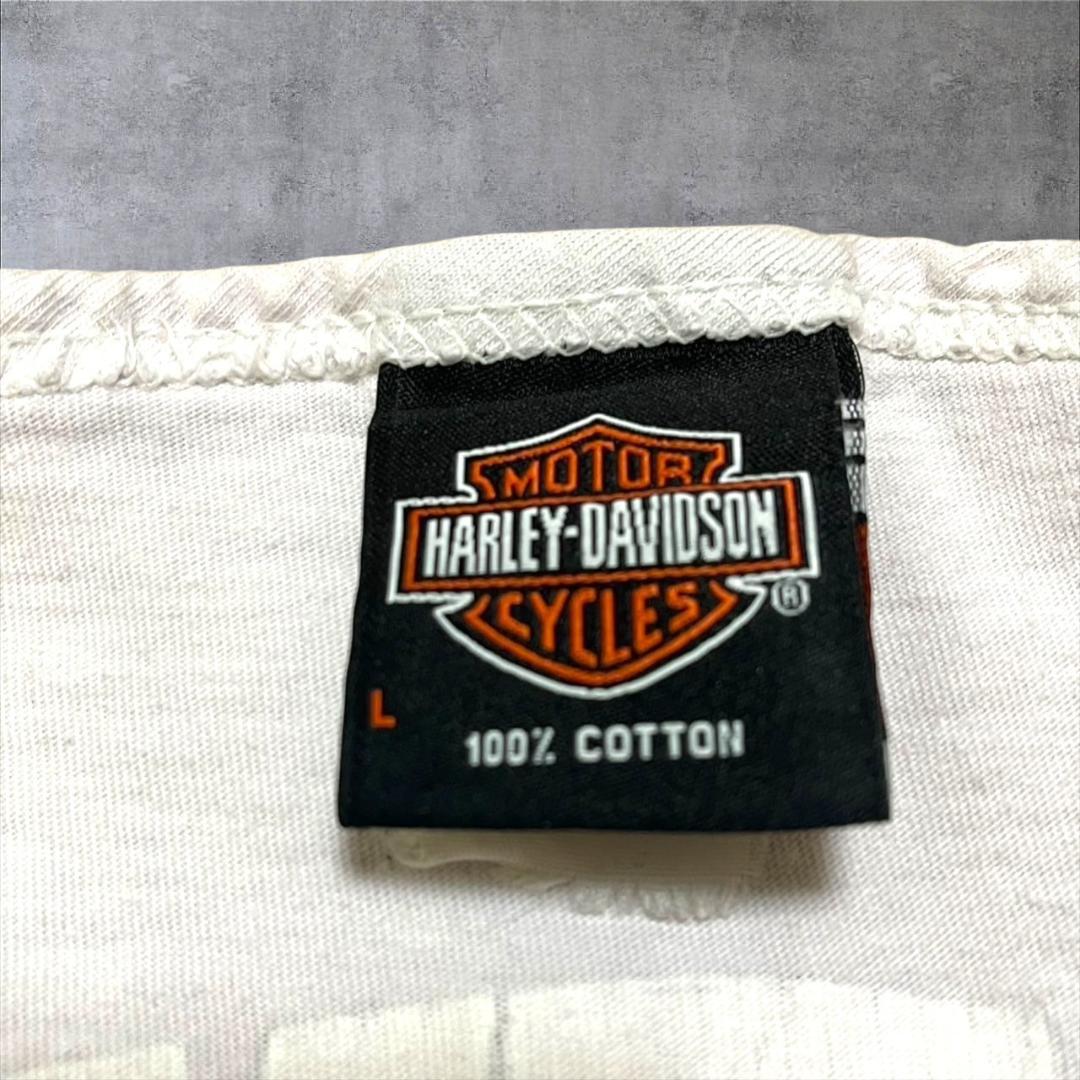 90s ハーレーダビットソン HARLEY タンクトップ ホワイト Lサイズ古着 co-000009