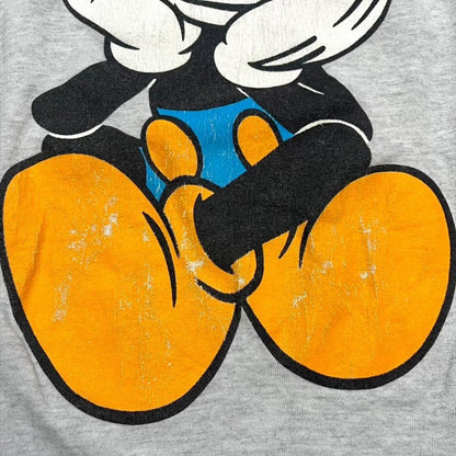 90s USA製 お座りミッキー ディズニー 青パン ヴィンテージ Tシャツ 大きめ d-000025