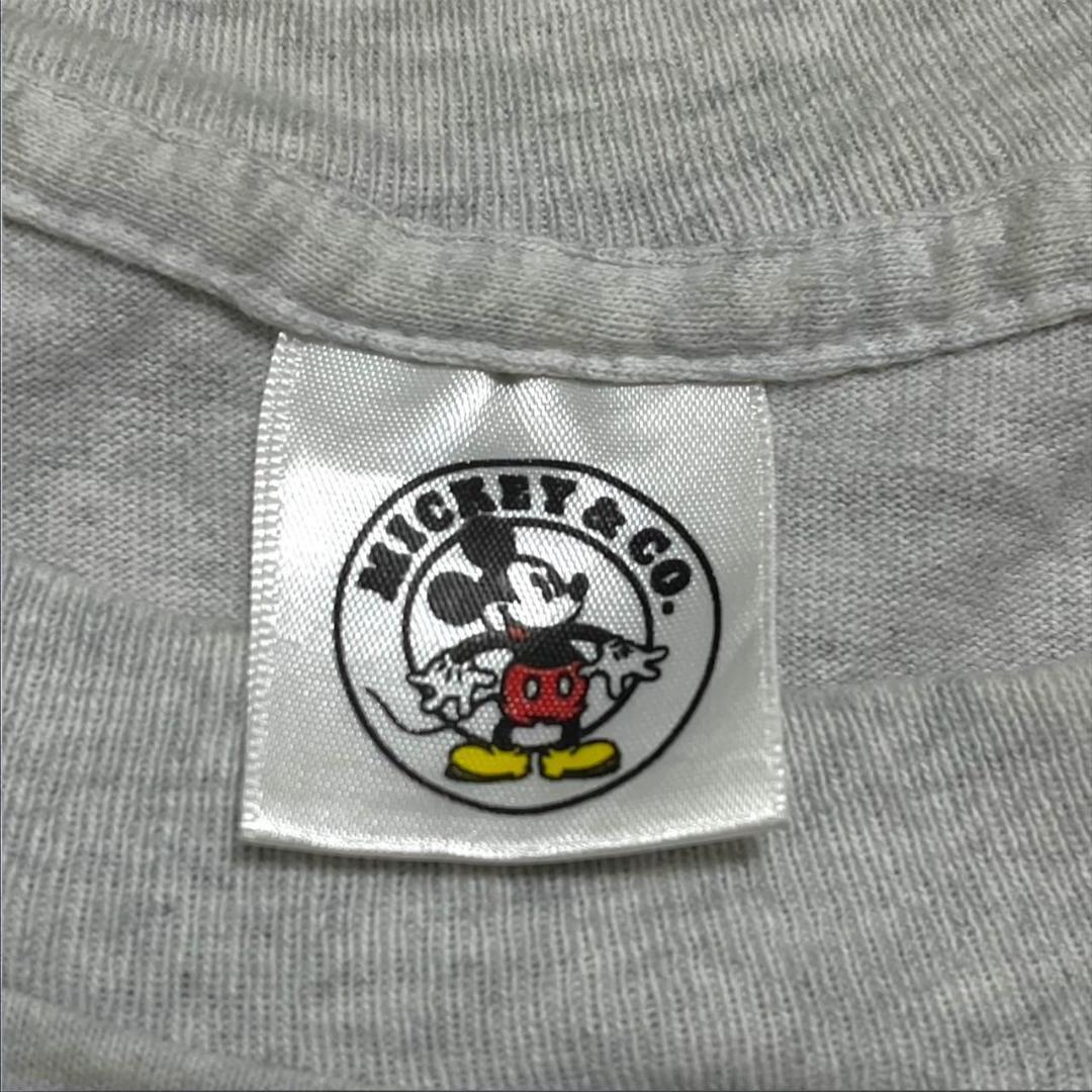 90s USA製 お座りミッキー ディズニー 青パン ヴィンテージ Tシャツ 大きめ d-000025