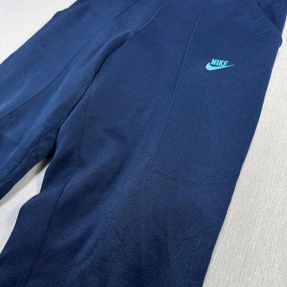 80s ナイキ NIKE トラックパンツ ネイビー L 日本製 青 pa-00001