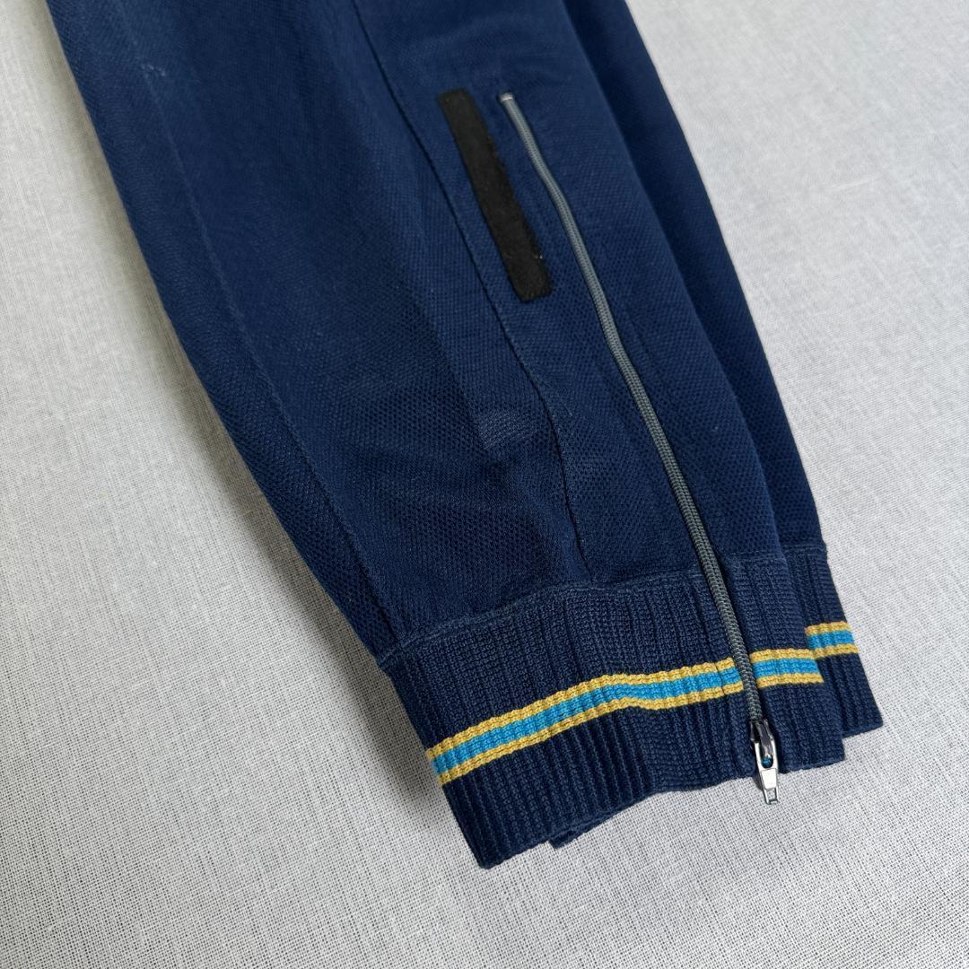 80s ナイキ NIKE トラックパンツ ネイビー L 日本製 青 pa-00001