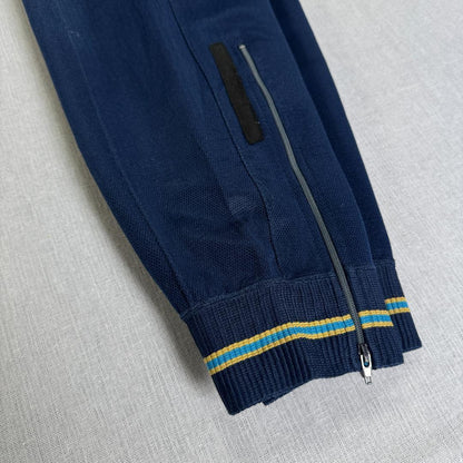 80s ナイキ NIKE トラックパンツ ネイビー L 日本製 青 pa-00001