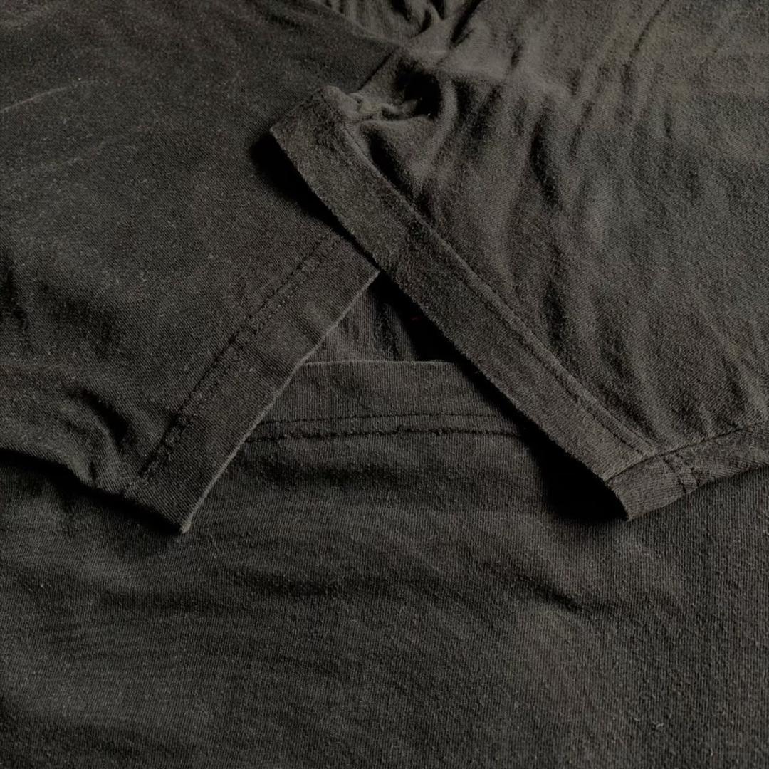 スーベニアT エジプト アート Tシャツ 刺繍 フェード 炭黒 L o-000015