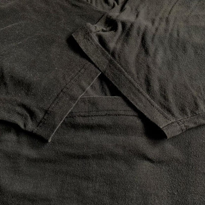 スーベニアT エジプト アート Tシャツ 刺繍 フェード 炭黒 L o-000015