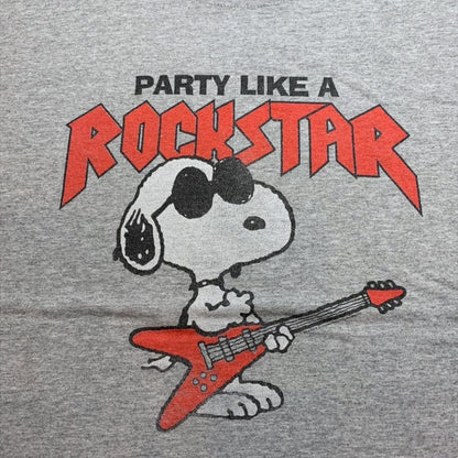 00s スヌーピー PEANUTS グレー ロック XL ch-000038