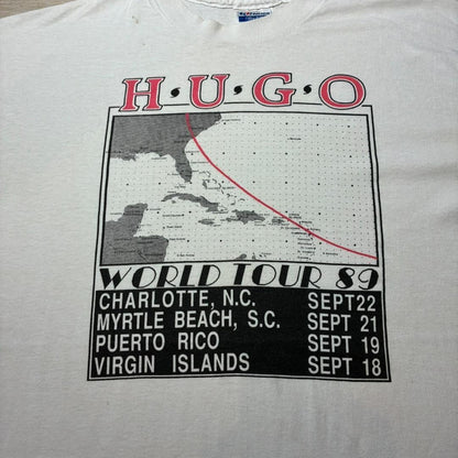 80s HUGO WORLD TOUR89 USA製 XL バンドTシャツ ba-u-2505-024