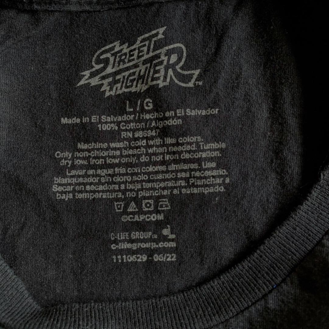 00s ストリートファイター Tシャツ 黒 L ch-000032