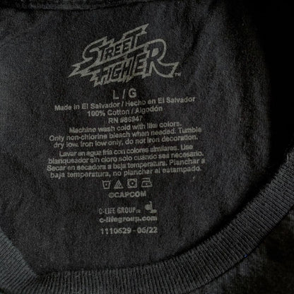 00s ストリートファイター Tシャツ 黒 L ch-000032