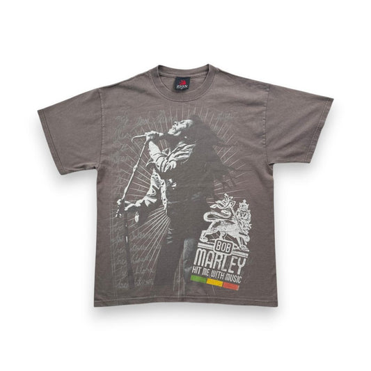 ボブマーリー BOB MARLEY ZION Tシャツ グレー L ba-u-2505-073