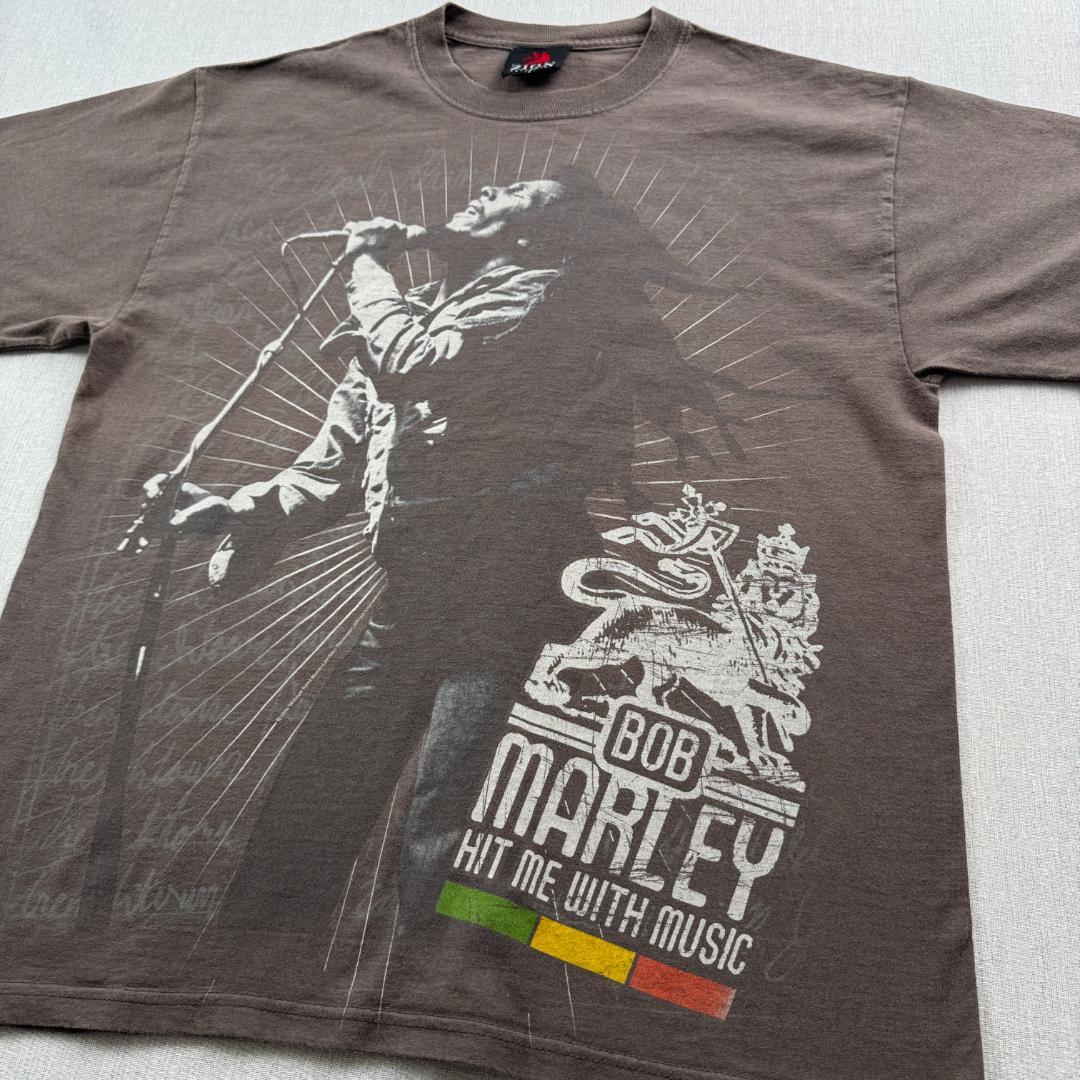 ボブマーリー BOB MARLEY ZION Tシャツ グレー L ba-u-2505-073
