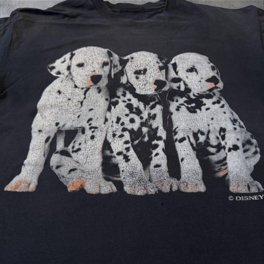 ディズニー ダルメシアンズ 101匹わんちゃん 映画 Tシャツ 黒 L z-000008