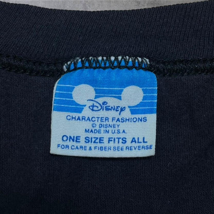 ミッキー マウス USA製 80s ディズニー 青タグ 黒 d-000005