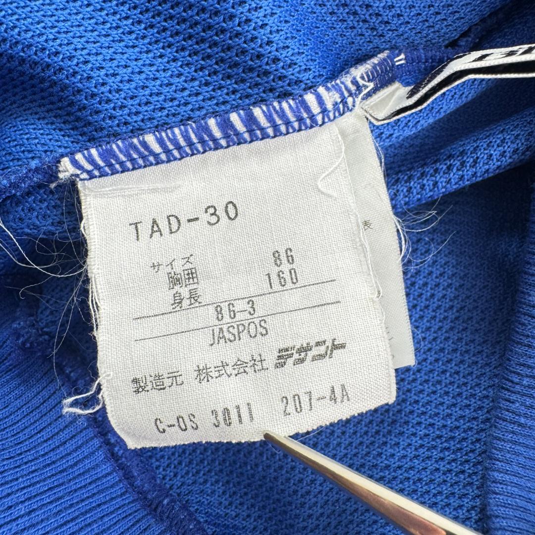 80s アディダス adidas スウェット 青 デサント製 当時 br-x-2505-002