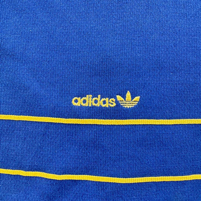 80s アディダス adidas スウェット 青 デサント製 当時 br-x-2505-002