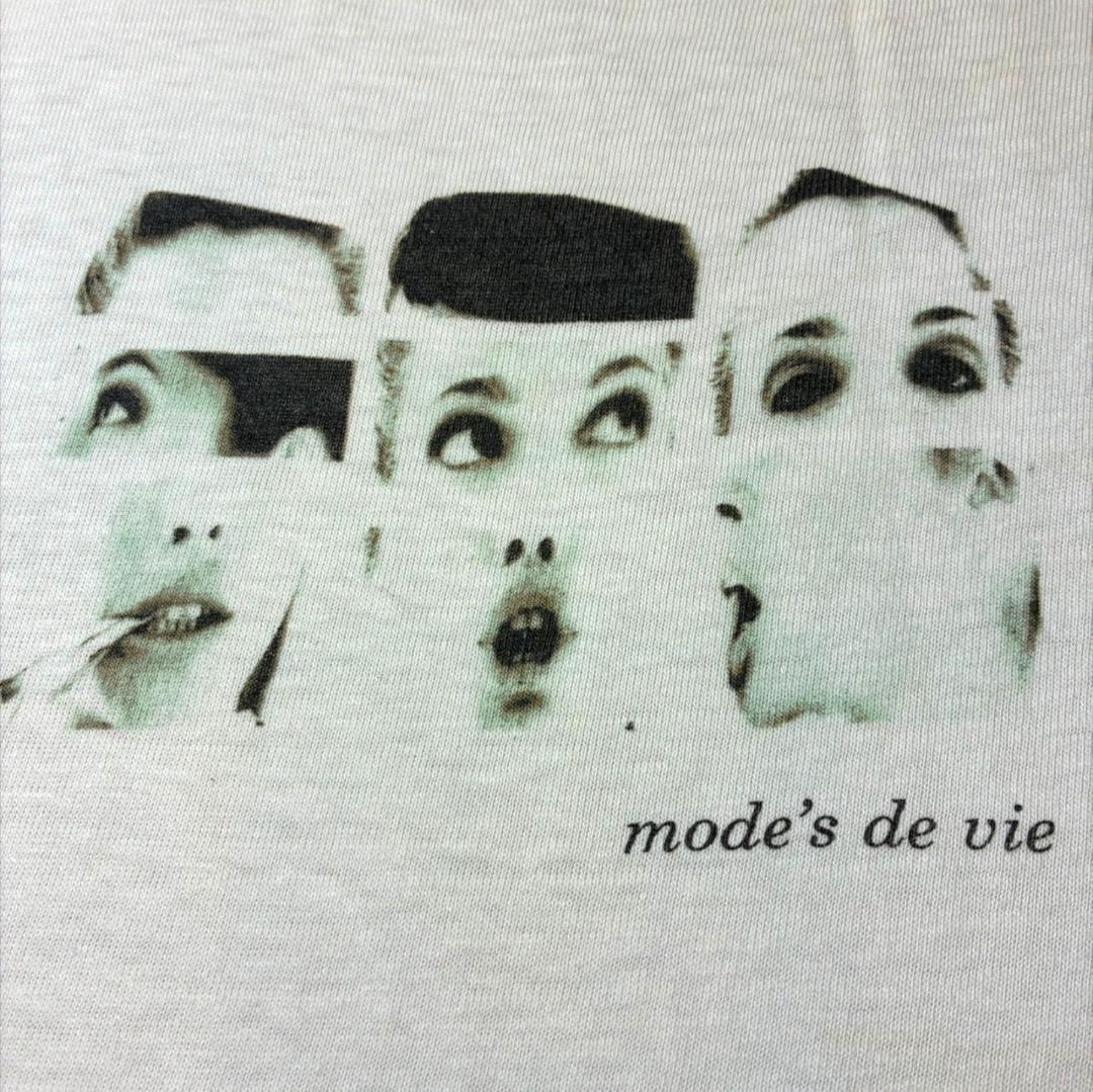 90s フォトT  mode's de vie ONEITA ホワイト S a-u-2505-090