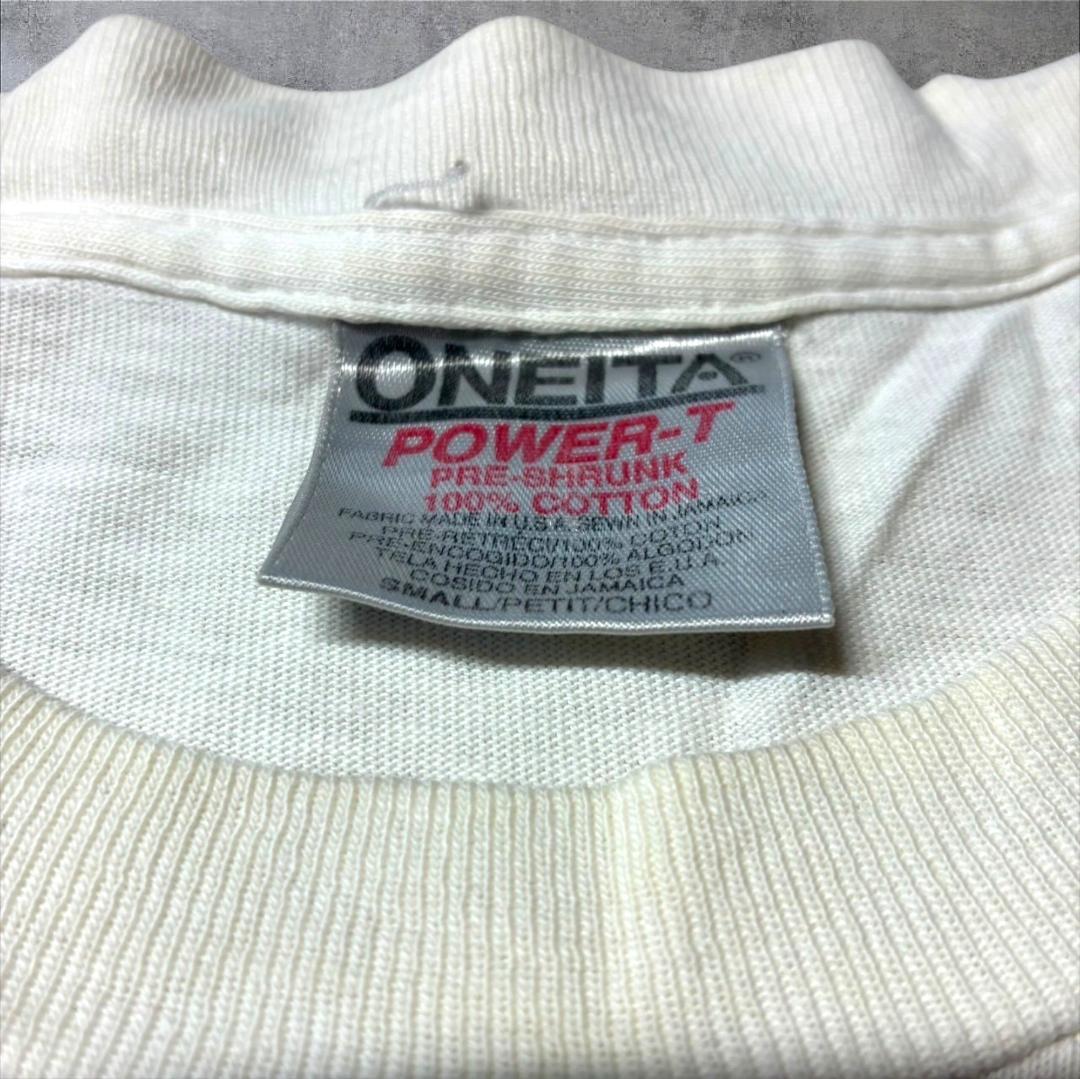 90s フォトT  mode's de vie ONEITA ホワイト S a-u-2505-090