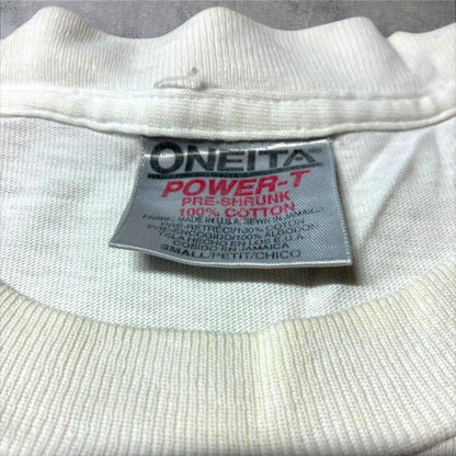 90s フォトT  mode's de vie ONEITA ホワイト S a-u-2505-090