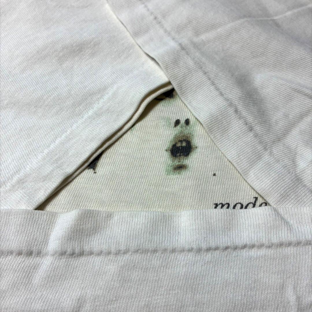 90s フォトT  mode's de vie ONEITA ホワイト S a-u-2505-090