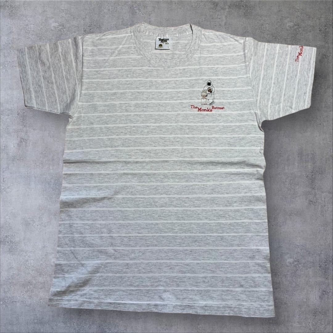 90s  ボーダー ジーザス モンク USA製 グレー o-000011