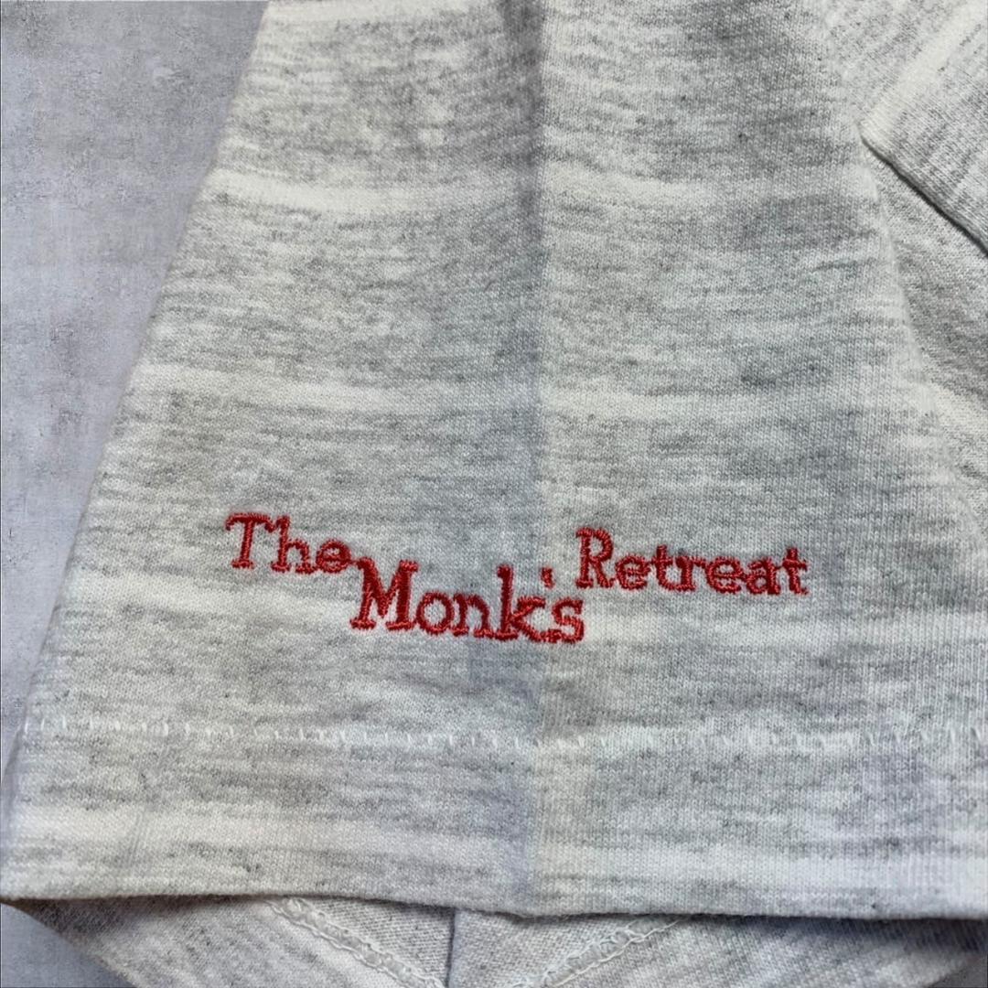 90s  ボーダー ジーザス モンク USA製 グレー o-000011