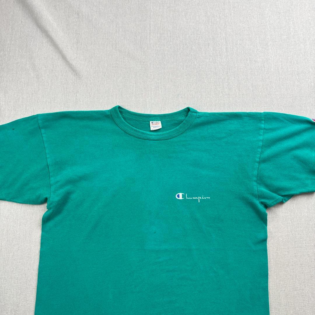 80s チャンピオン champion トリコタグ ターコイズ USA製 XL br-u-2505-007