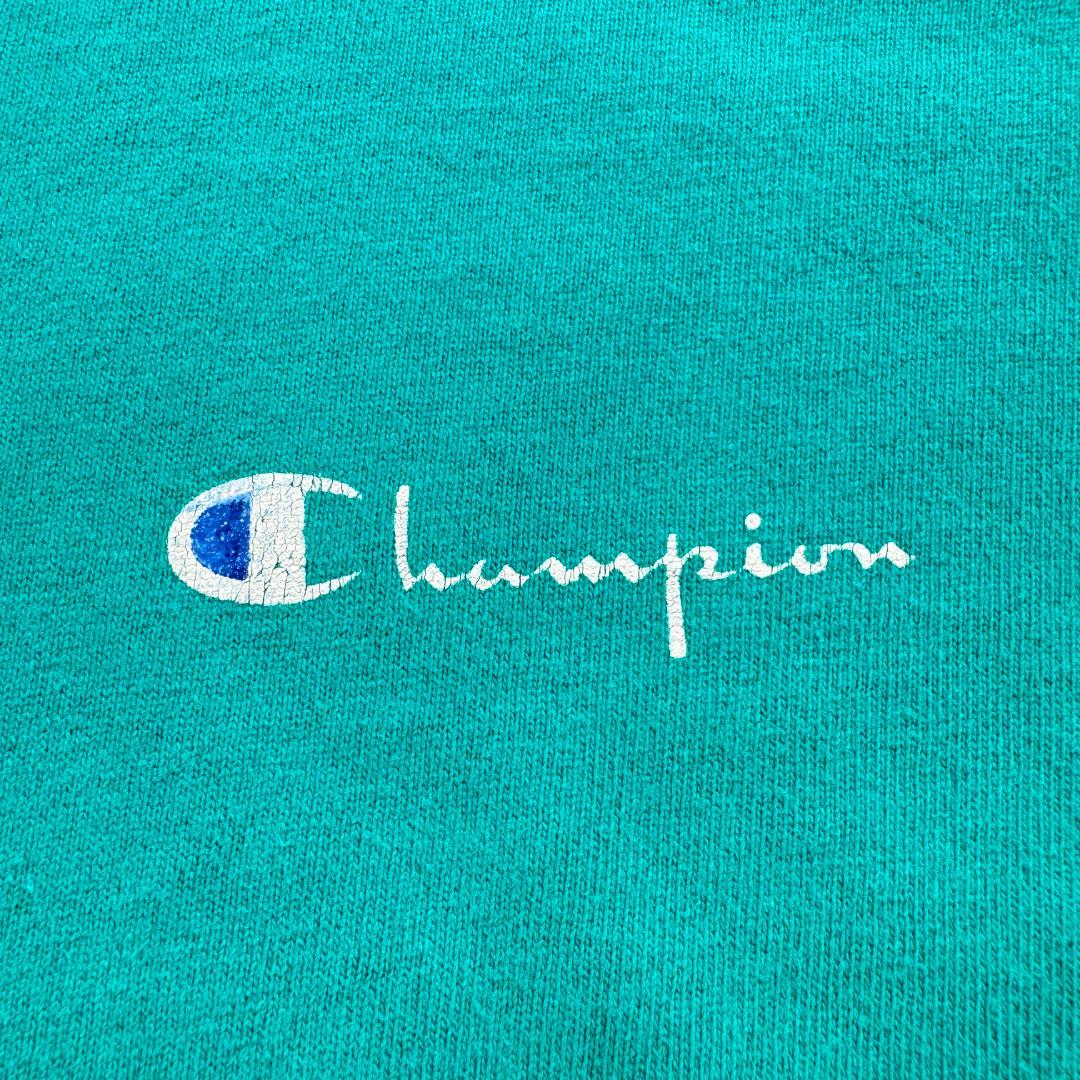 80s チャンピオン champion トリコタグ ターコイズ USA製 XL br-u-2505-007