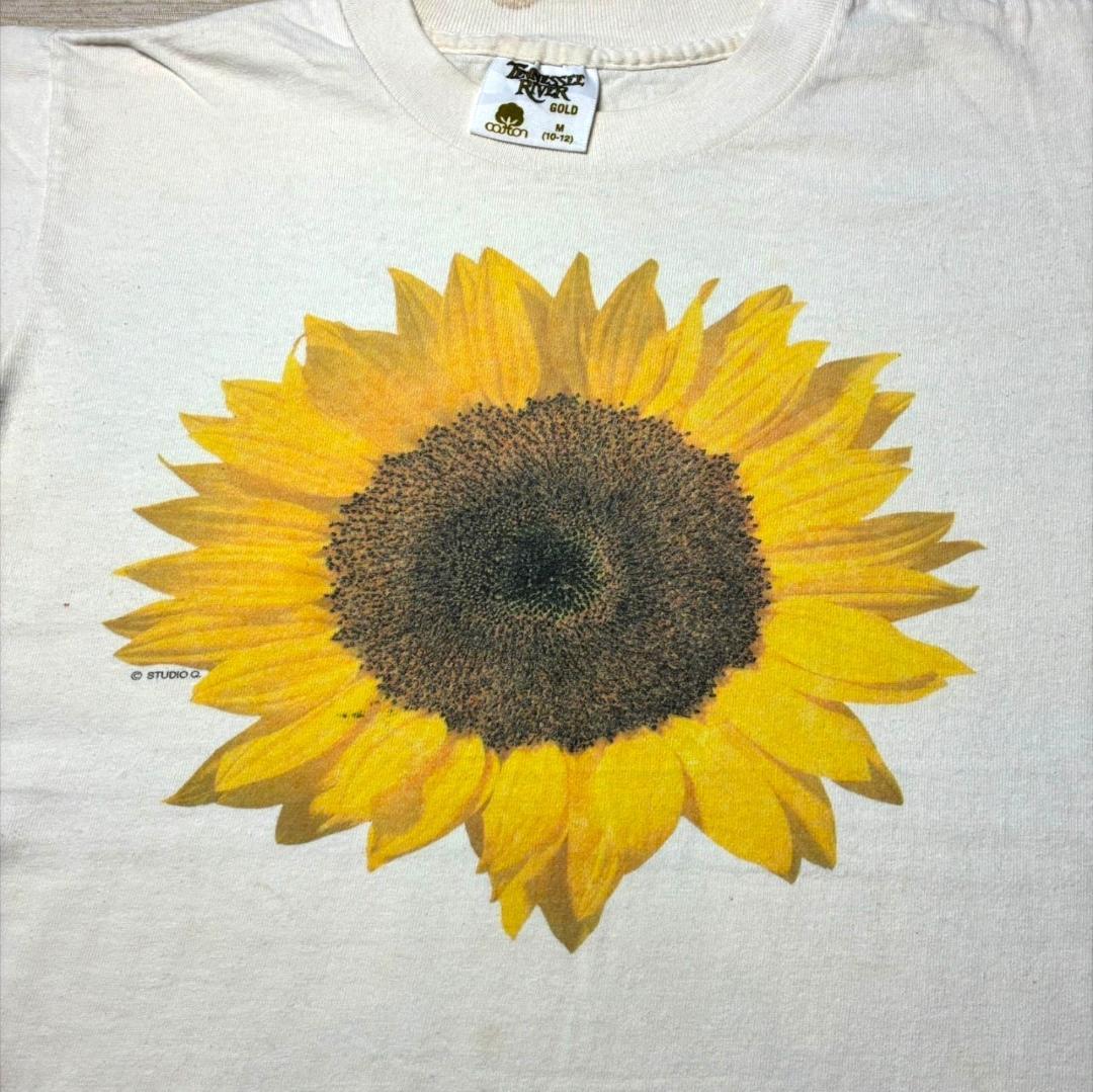 90s studio.Q CATALINA ISLAND ひまわり アートT テネシーリバー USA製 M a-u-2505-080