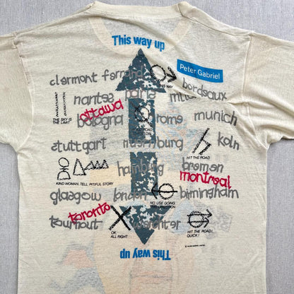 80s ピーターガブリエル プログレ Tシャツ Peter Gabr ba-t-2505-014
