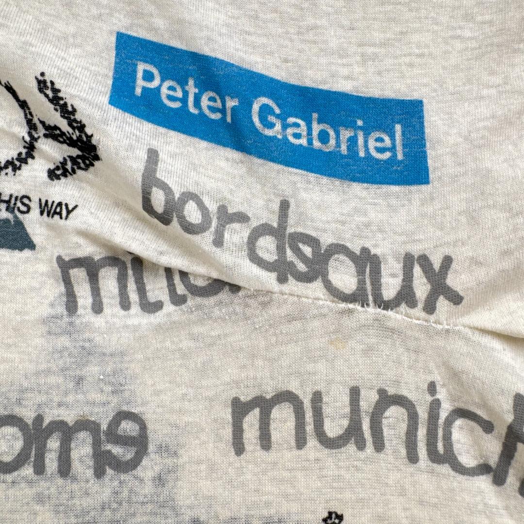 80s ピーターガブリエル プログレ Tシャツ Peter Gabr ba-t-2505-014