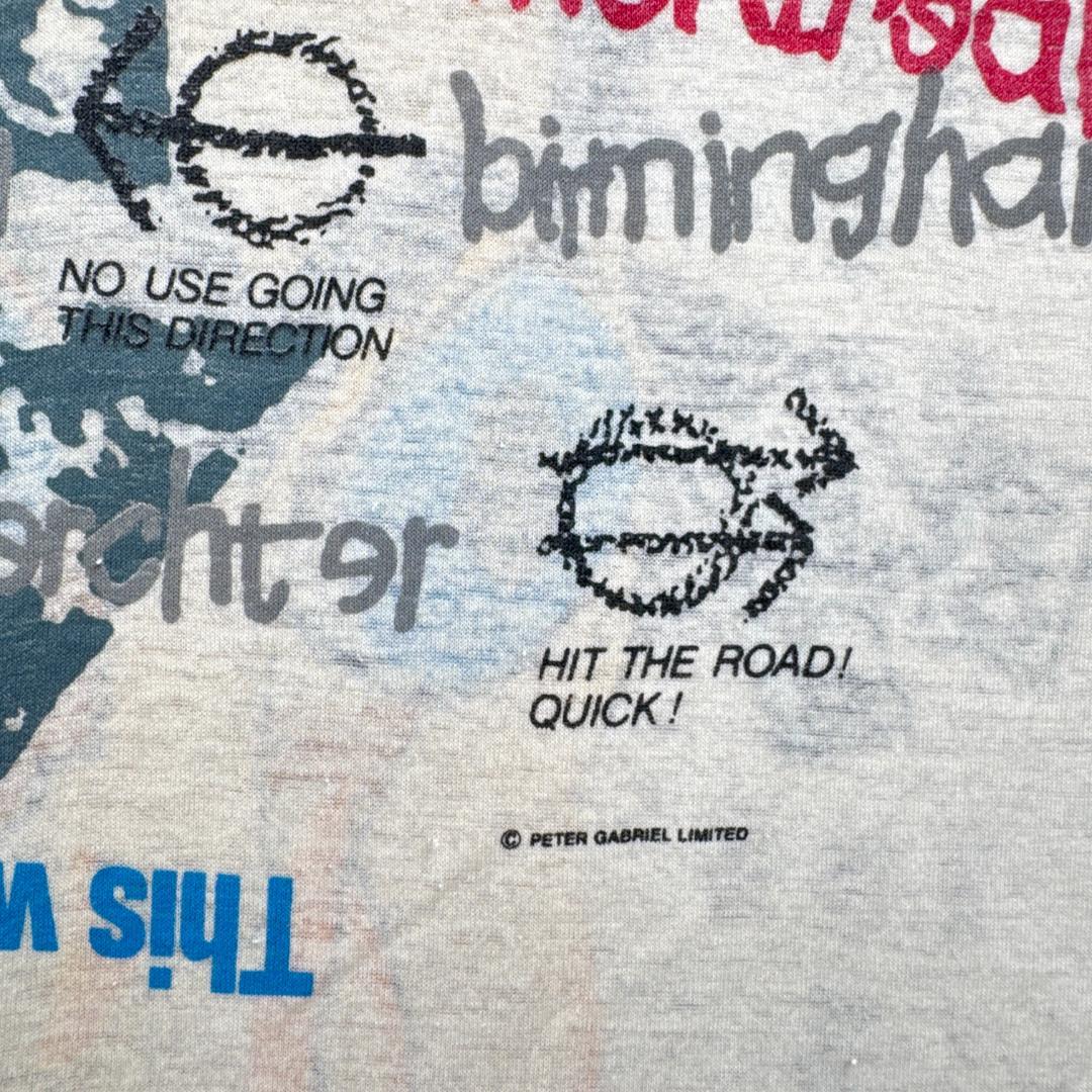 80s ピーターガブリエル プログレ Tシャツ Peter Gabr ba-t-2505-014
