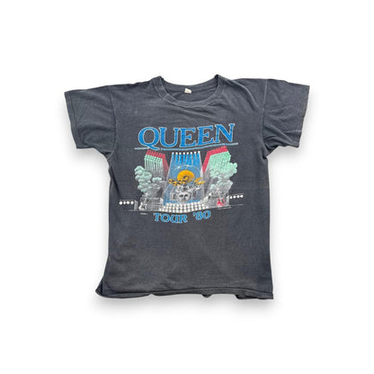 当時物 80s QUEEN クイーン バンT グレー フェード ba-t-2505-035