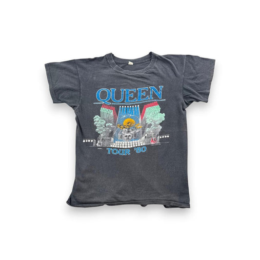 当時物 80s QUEEN クイーン バンT グレー フェード ba-t-2505-035