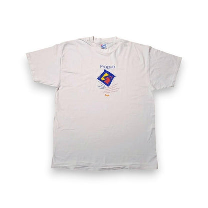90s Tシャツ USA製 アート 犬 XL 白 a-000037