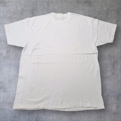 90s Tシャツ USA製 アート 犬 XL 白 a-000037