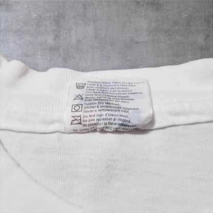 90s Tシャツ USA製 アート 犬 XL 白 a-000037