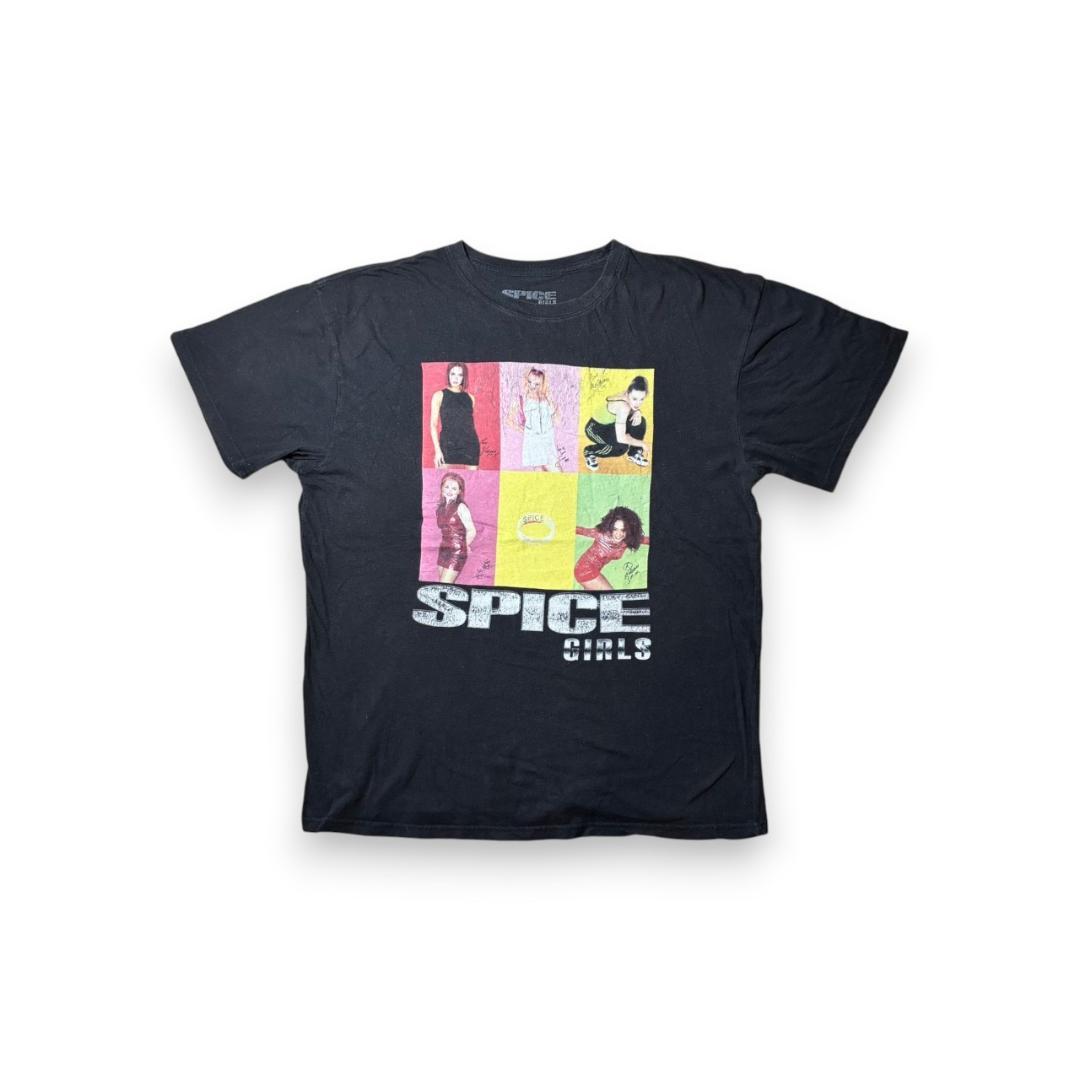 00s スパイスガールズ SPICE GIRLS バンド Tシャツ 黒 XL ba-u-2505-051
